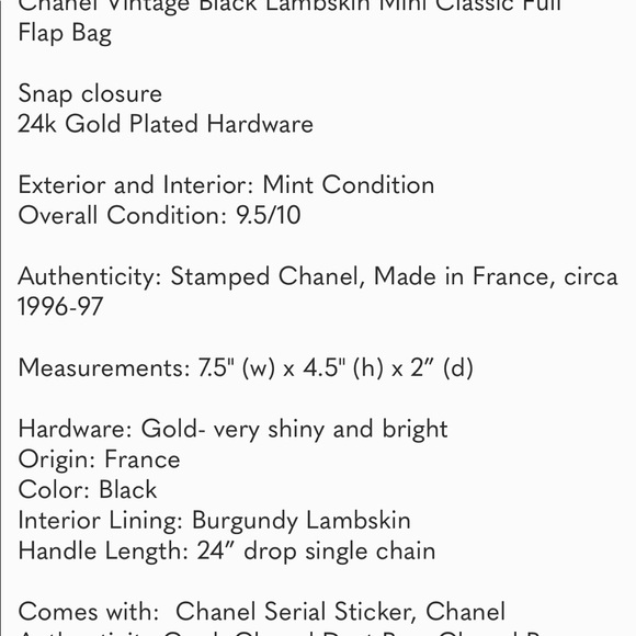 Mini Classic Chanel - Picture 3 of 11